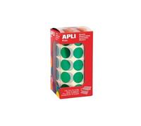 Gommettes rouleau - Rond Ø 20mm - Vert métallisé x 1 770