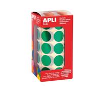 Gommettes Rouleau - Rond Ø 20mm - Vert Métallisé X 1 770 - Apli Agipa
