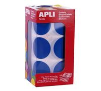 Gommettes Rouleau Rond Ø 33 Mm Bleu X 708 - Apli Agipa
