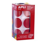 Gommettes Rouleau Rond Ø 33 Mm Rouge X 708 - Apli Agipa