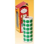 APLI 4858 - Rouleau de gommettes rondes - Ø 15 mm - Couleur : vert