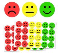 Gommettes Smiley - Non spécifié - 600 Autocollants Émotions - 3 Couleurs - Adhésif Fort - Pour Enfants