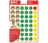 Gommettes Sourires et expressions (émoticon) x 144 doré