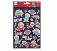 Gommettes - Stickers - Dinosaures Dans L'espace - 28 Pièces - Apli Kids