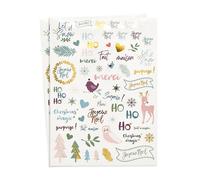 Gommettes Transparentes Noël Scandinave 118 Pièces