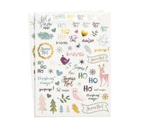 Gommettes transparentes Noël scandinave 118 pièces
