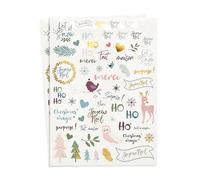 Gommettes transparentes Noël scandinave 118 pièces