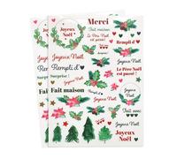 Gommettes Transparentes Noël Traditionnel 98 Pièces
