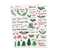 Gommettes transparentes Noël traditionnel 98 pièces
