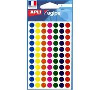Gommettes transparentes - Rond Ø 8 mm x 385 Multicolore G