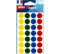 Gommettes Transparentes - Rond Ø15mm X 140 - Apli Agipa