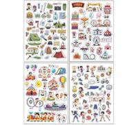 Gommettes Vacances - 142 pièces - de 0,70 à 5,5 cm G