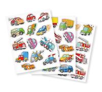 Gommettes voitures et camions 2,2 à 3,8 cm 38 pièc