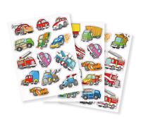 Gommettes Voitures Et Camions 2,2 À 3,8 Cm 38 Pièces