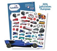 Gommettes - Voitures - Motos - Camions - 100 pièces