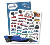 Gommettes - Voitures - Motos - Camions - 100 pièces