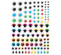 Gommettes Yeux Couleurs De 0,8 À 2 Cm 240 Pièces - Megacrea Diy