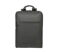 Tucano Sac à dos Gommo 40,6 cm (16') – Minimaliste sportif, matériaux recyclés, caoutchouté – Noir