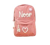 GOMOVING Personnalisé Sac a Dos Enfant, Broderie Petit Sac à Dos Bebe, Idee Cadeau Prenom Brodé Cartable Sac a Dos Enfant Maternelle Fille & Garcon, Original Cadeau Noel pour Fils et Filles (Rose)