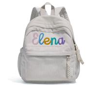 GOMOVING Sac à Dos Enfant avec Prénom Brodé, Petit Sac Bébé Crèche & École