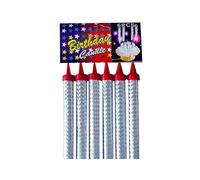 GomoX - 6 Bougies Fontaines des Glaces - Bougies d'ambiance Fontaine d'artifice pour gâteau d'anniversaire - Catégorie F1 (6C - 12 CM)