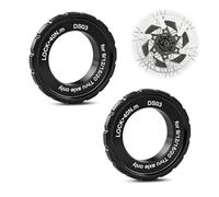 GomTrynxil Centerlock Lockring, Lot de 2 Anneaux Centerlock DS03 en Aluminium - Bague de Verrouillage Centerlock pour Disques de Frein pour Shimano - Compatible Essieux 9/12/15/20 mm