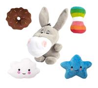 GOMUHE Lot de 5 jouets couineurs en peluche pour chiens de petite et moyenne taille