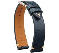 Gomvadr Bracelet de montre à détachement rapide en cuir, Bracelets de montre en cuir ciré, Bracelets de montre en cuir de veau italien, Bracelet de rechange pour homme ou femme 16 18 19 20 21 22 mm