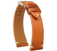 Gomvadr Bracelet de montre à détachement rapide en cuir, Bracelets de montre en cuir ciré, Bracelets de montre en cuir de veau italien, Bracelet de rechange pour homme ou femme 16 18 19 20 21 22 mm