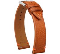 Gomvadr Bracelet de montre à détachement rapide en cuir, Bracelets de montre en cuir ciré, Bracelets de montre en cuir de veau italien, Bracelet de rechange pour homme ou femme 16 18 19 20 21 22 mm