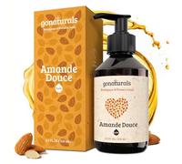 GoNaturals® Huile Amande Douce -250ml- 100% Pure & Pressée à Froid - Sans Hexane ni Parfum - Huile Corporelle Hydratante pour le Corps, Visage, Cheveux, Ongle, Bébé, Sweet Almond Oil