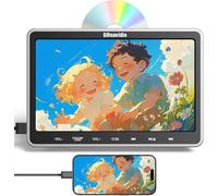 GOnavidio 10,1 écran Voiture Enfant appuie tête, Lecteur DVD Voiture avec 1080P HDMI in, Lecteur DVD Portable Compatible USB/TF, Slot in Design pour Enfant