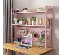 GONCBKVN Étagère de Bureau en métal à 2 Niveaux, étagère de Bureau d'ordinateur avec Panneau perforé, Support de Rangement de comptoir