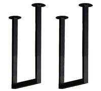 GONCBKVN Support d'étagère de Montage au Plafond avec vis (sans Planche), Support d'étagère Robuste de 30 cm x 40 cm, Support d'étagère Suspendu en métal (Color : Black, Size : 2 Pack)