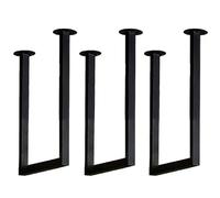 GONCBKVN Support d'étagère de Montage au Plafond avec vis (sans Planche), Support d'étagère Robuste de 30 cm x 40 cm, Support d'étagère Suspendu en métal (Color : Black, Size : 3 Pack)