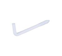 Gond à vis acier plastifié blanc - 3,8x50-6 pces - Fixpro