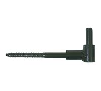 Gond à vis bois Ø14 cataphorèse noir ING FIXATIONS - Tirefond 12x160 pour volet double