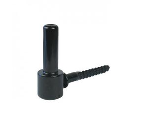 Gond à vis bois en acier zingué noir - pivot 14 mm - longueur 75 mm TORBEL