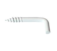Gond à visser plastifié blanc filet bois Viswood 2,5x25mm (lot de 7 gonds)