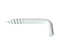 Gond à visser plastifié blanc filet bois Viswood 3,5x40mm (lot de 9 gonds)