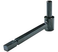 Gond cataphorèse noir Ø14 ING FIXATIONS isolation extérieur chimique - Queue fer carré 12x260 - A001235