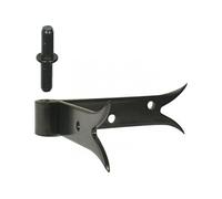 Gond d'angle acier prépeint, H.85x Diam.14 mm