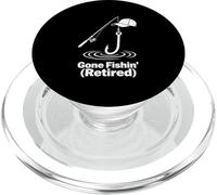 Gone Fishin Retired Décontracté Pêche Humour Design PopSockets PopGrip pour MagSafe