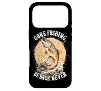 Gone Fishing, Be Back Never Fly Fishing Angler Coque pour iPhone 17 Pro