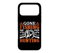 Gone Fishing Be Back Soon to Go Hunting Hunter Life Nature Coque pour iPhone 17 Pro Max