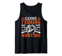 Gone Fishing Be Back Soon to Go Hunting Hunter Life Nature Débardeur