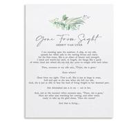 Gone From My Sight Remembrance Poem Canvas Wall-Art Funeral Decor