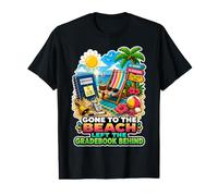 Gone to The Beach a laissé Le carnet de Notes derrière Son Professeur T-Shirt Graphique avec Valeur