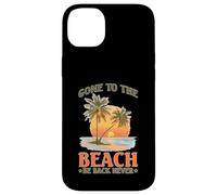 Gone to The Beach Be Back Never Détendez l'été Coque pour iPhone 14 Plus