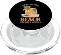 Gone to The Beach Be Back Never Détendez l'été PopSockets PopGrip pour MagSafe